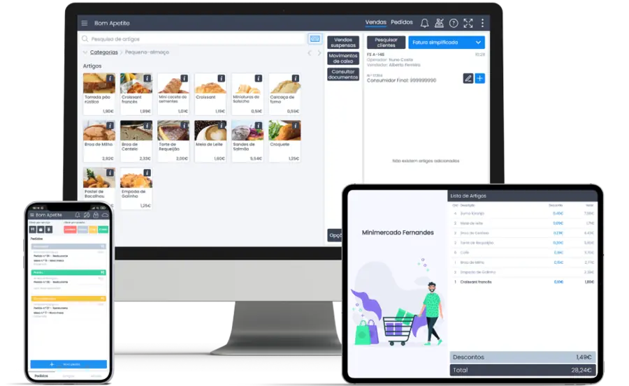 Moloni POS, Display e Orders a funcionar em conjunto no balcão